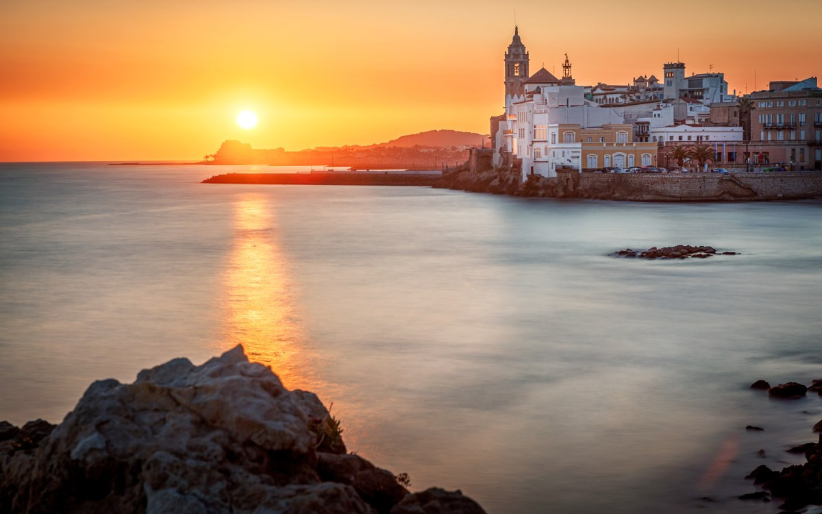 Coucher de Soleil sur Sitges.