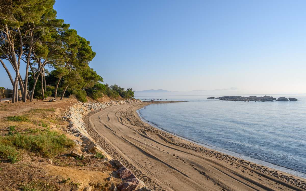 Plage du Portixol à L'Escala.