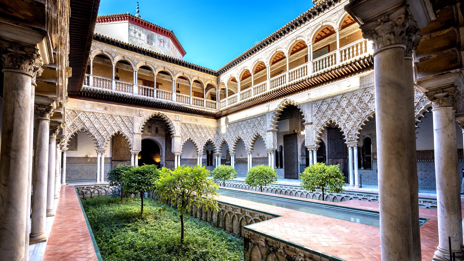 Vue intérieure du Real Alcázar